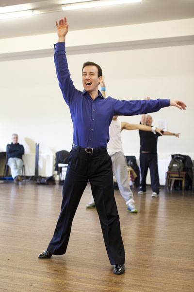 Anton du Beke poses while practicing choreography for 'Anton & Erin Let's Do It'