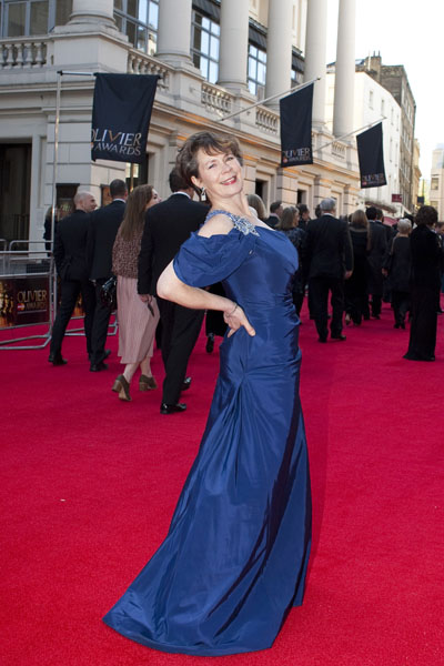 Celia Imrie on the red carpet at the 2012 Olivier Awards. Copyright Helen Maybanks 2012