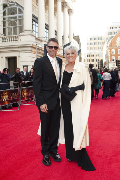 Actress Tyne Daly and her brother at the Olivier Awards