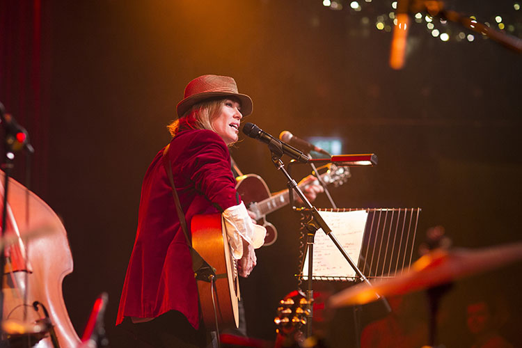 Musician Cerys Matthews performing live at the Hippodrome in Leicester Square