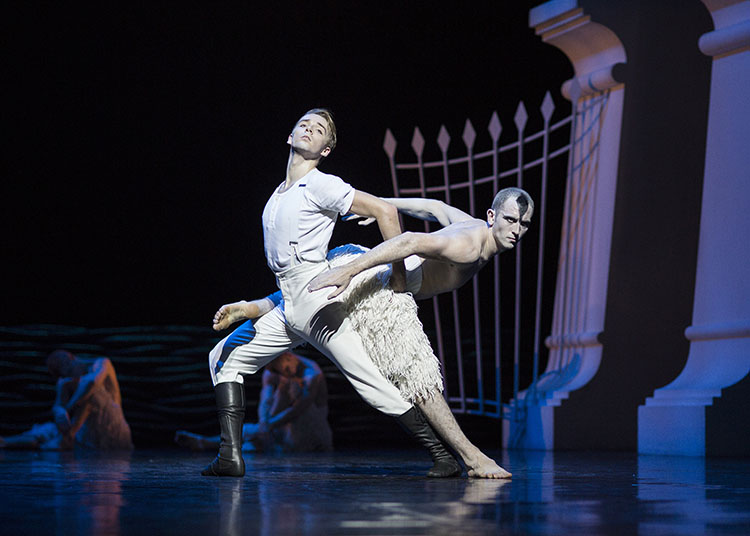 Liam Mower and Christopher Trenfield as The Prince and The Swan
