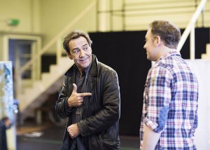 Robert Lindsay and Rufus Hound rehearsing in London