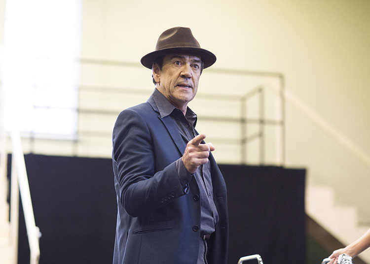 Robert Lindsay rehearsing his role as Lawrence Jameson in Dirty Rotten Scoundrels