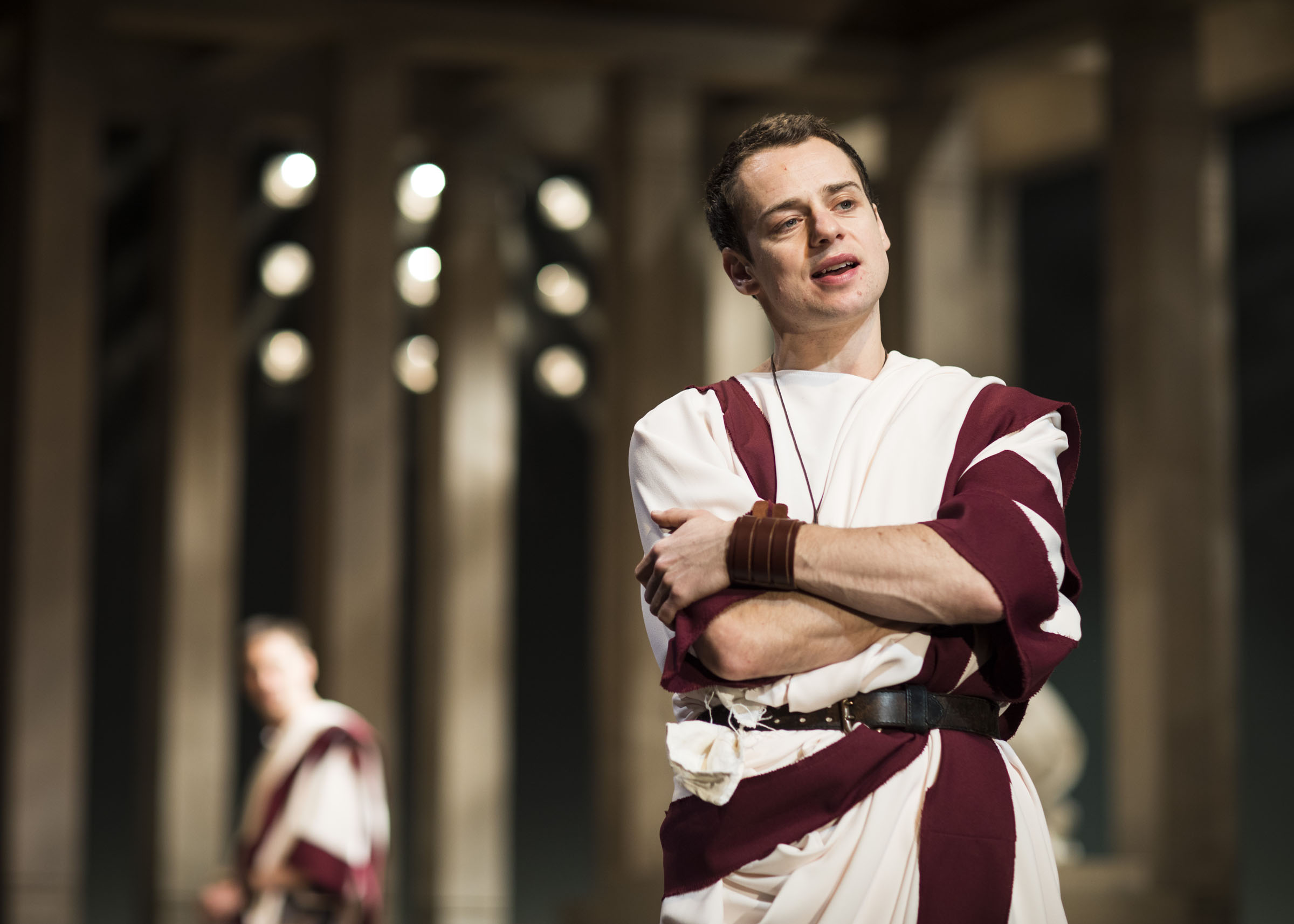 Alex Waldmann as Brutus in Julian Caesar
