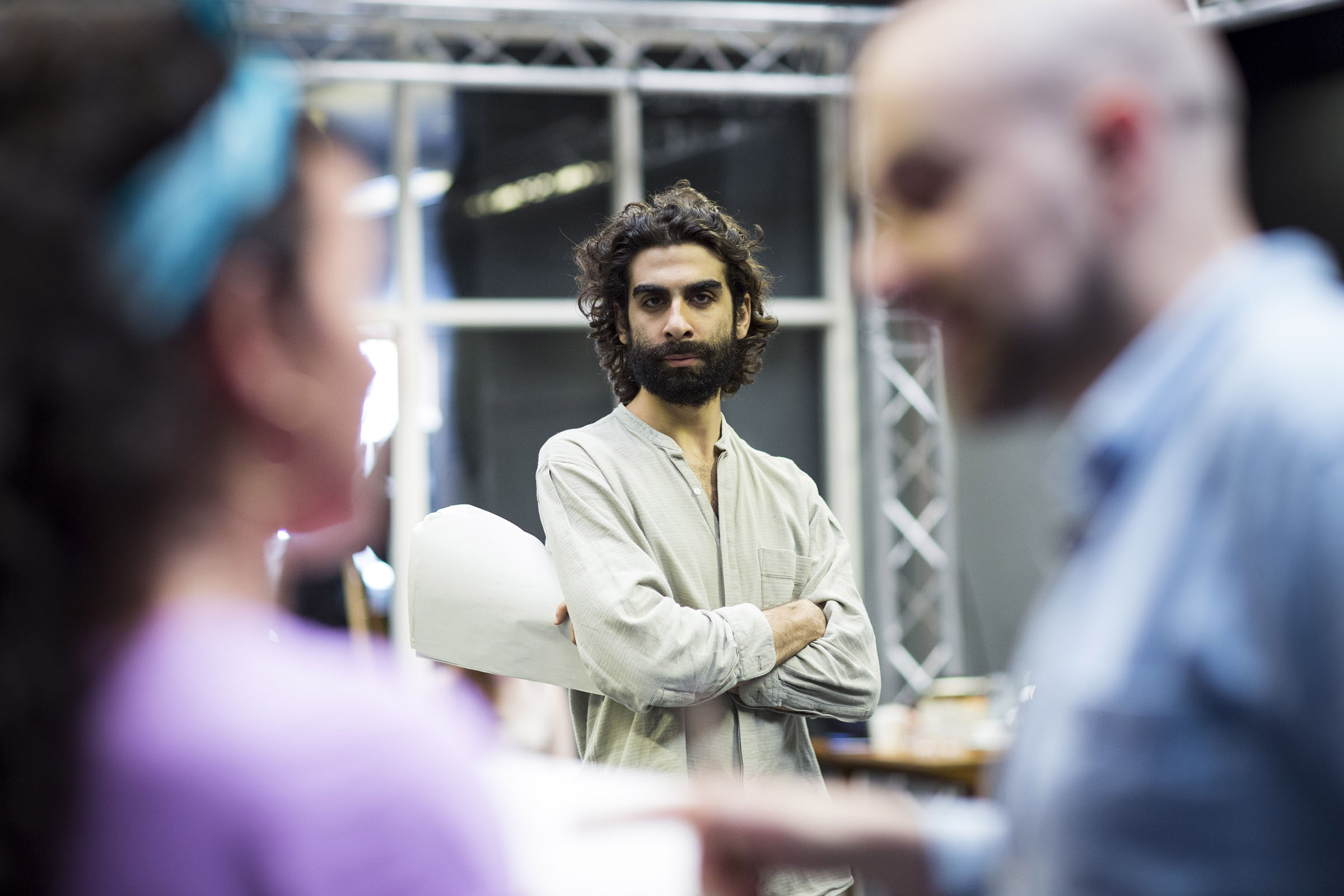 Scott Karim in the rehearsal room for 'The Invisible'