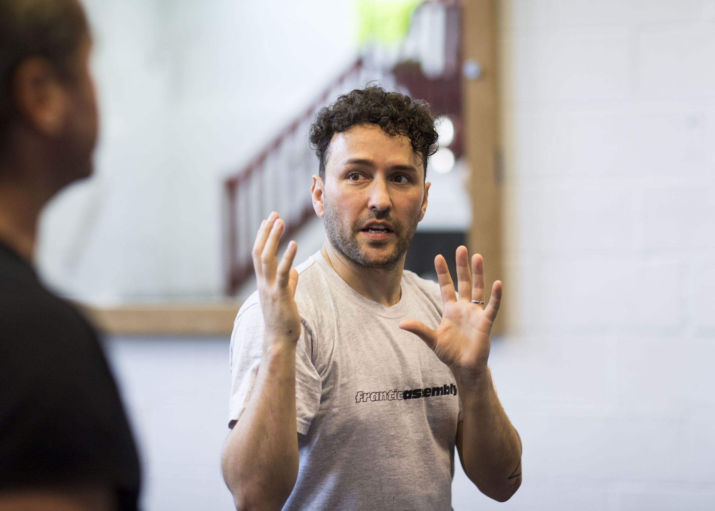 Richard Mylan rehearsing for 'Things I know to be True'