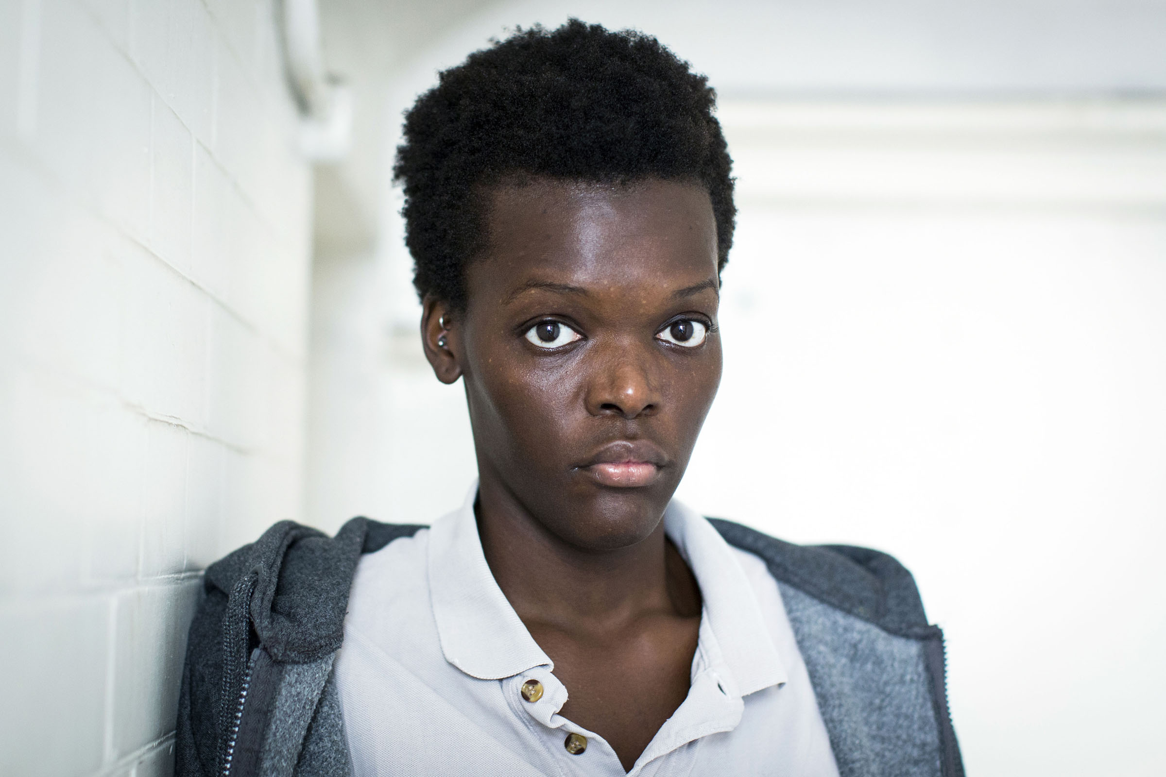A portrait of Sheila Atim playing her prison character in the Donmar Trilogy