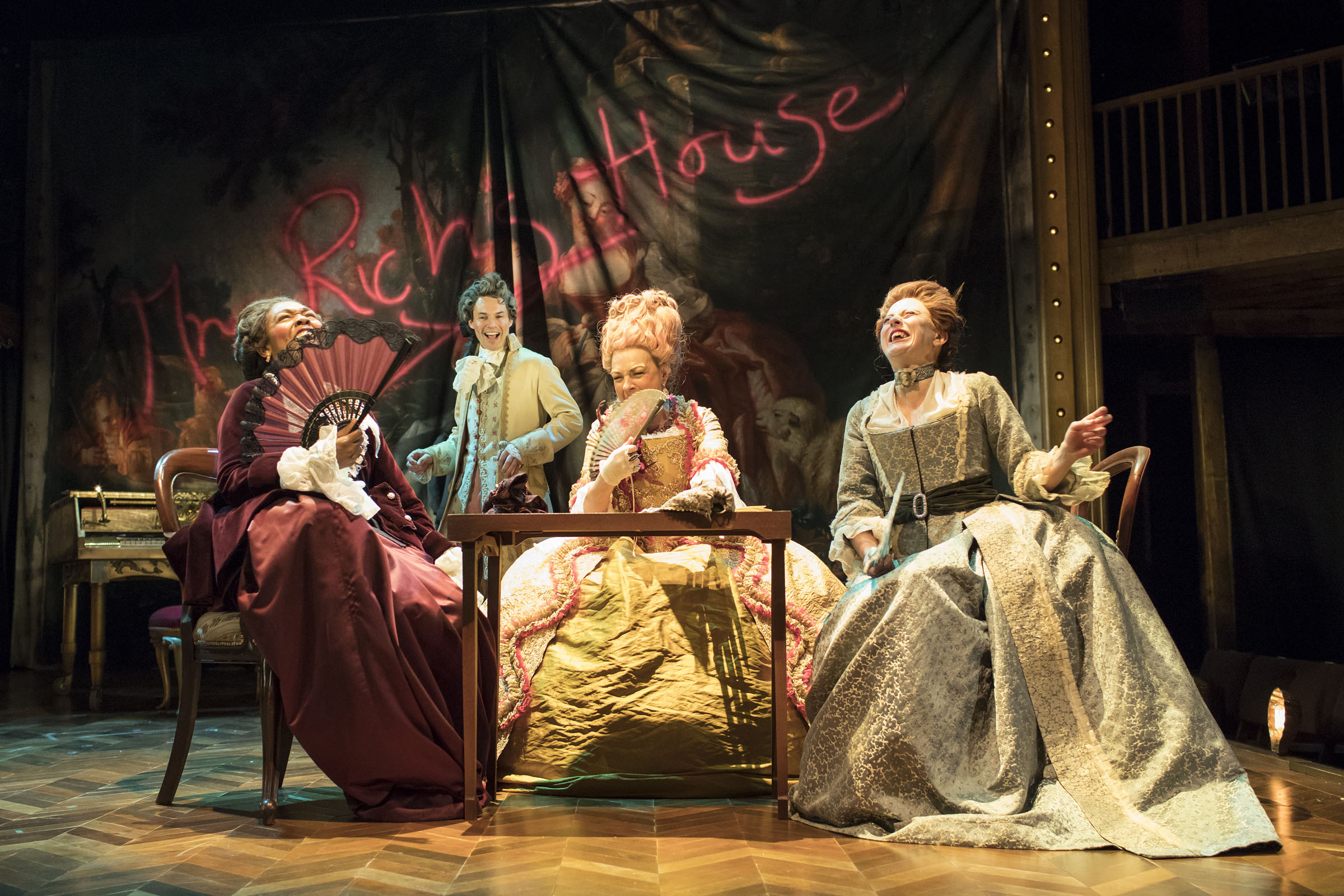 Susan Salmon, Tam Williams, Sophie Stanton and Sandy Foster in The Fantastic Follies of Mrs Rich