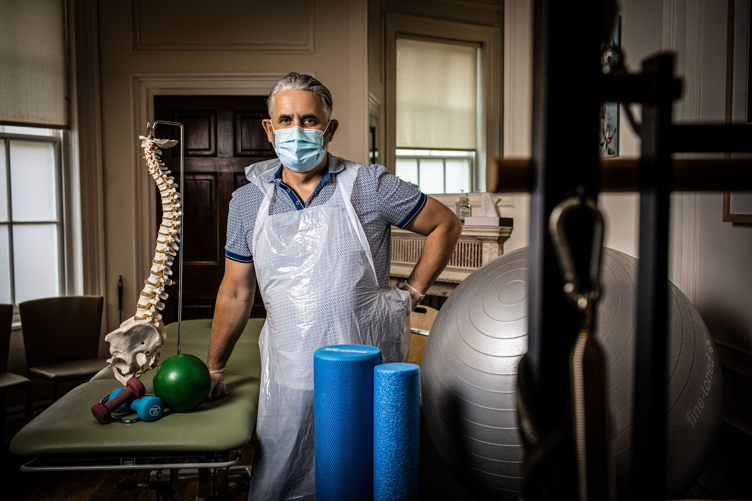 Physiotherapist Warrick McNeill at Physioworks, his London Clinic