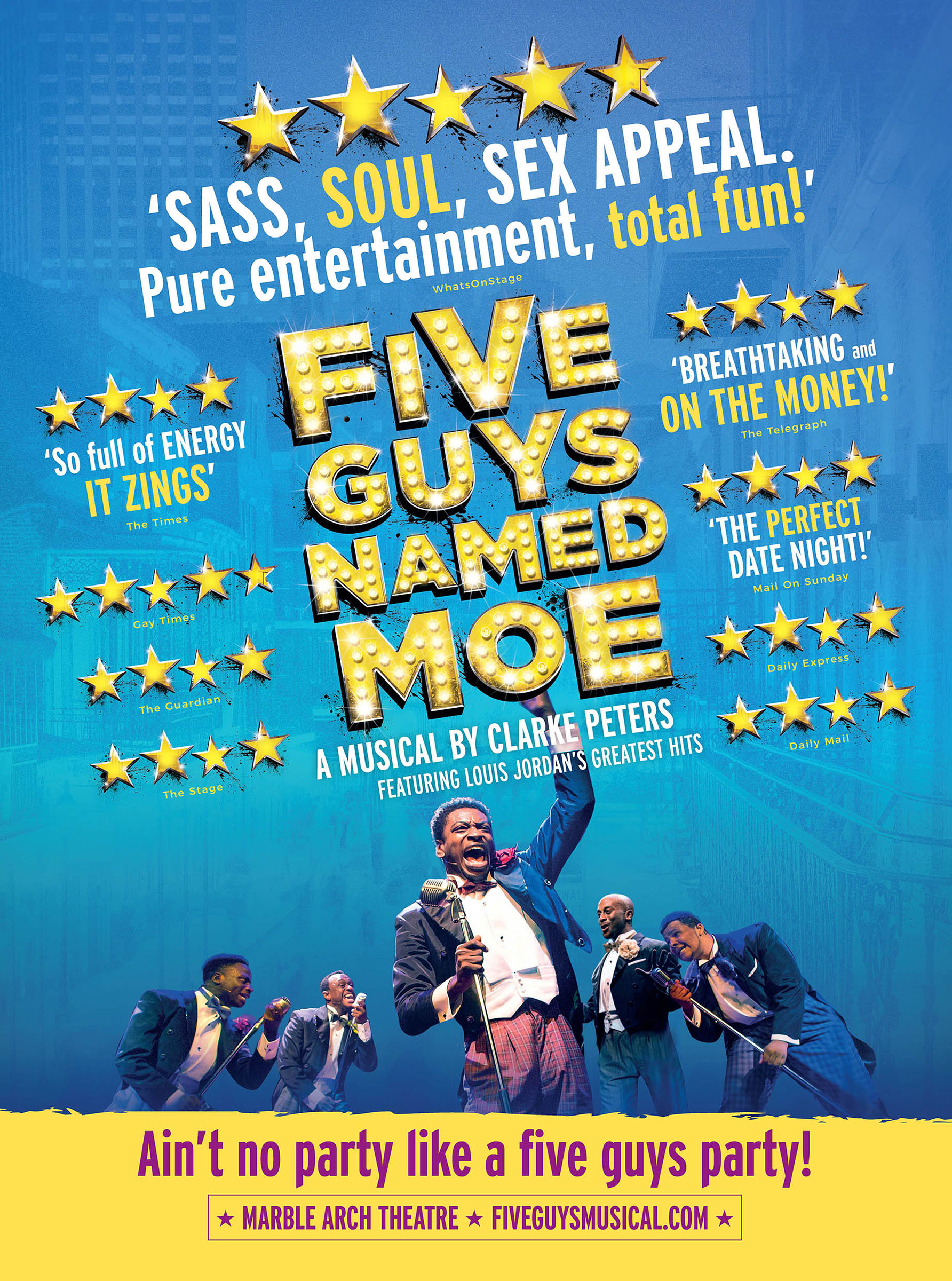 Five Guys Named Moe Poster