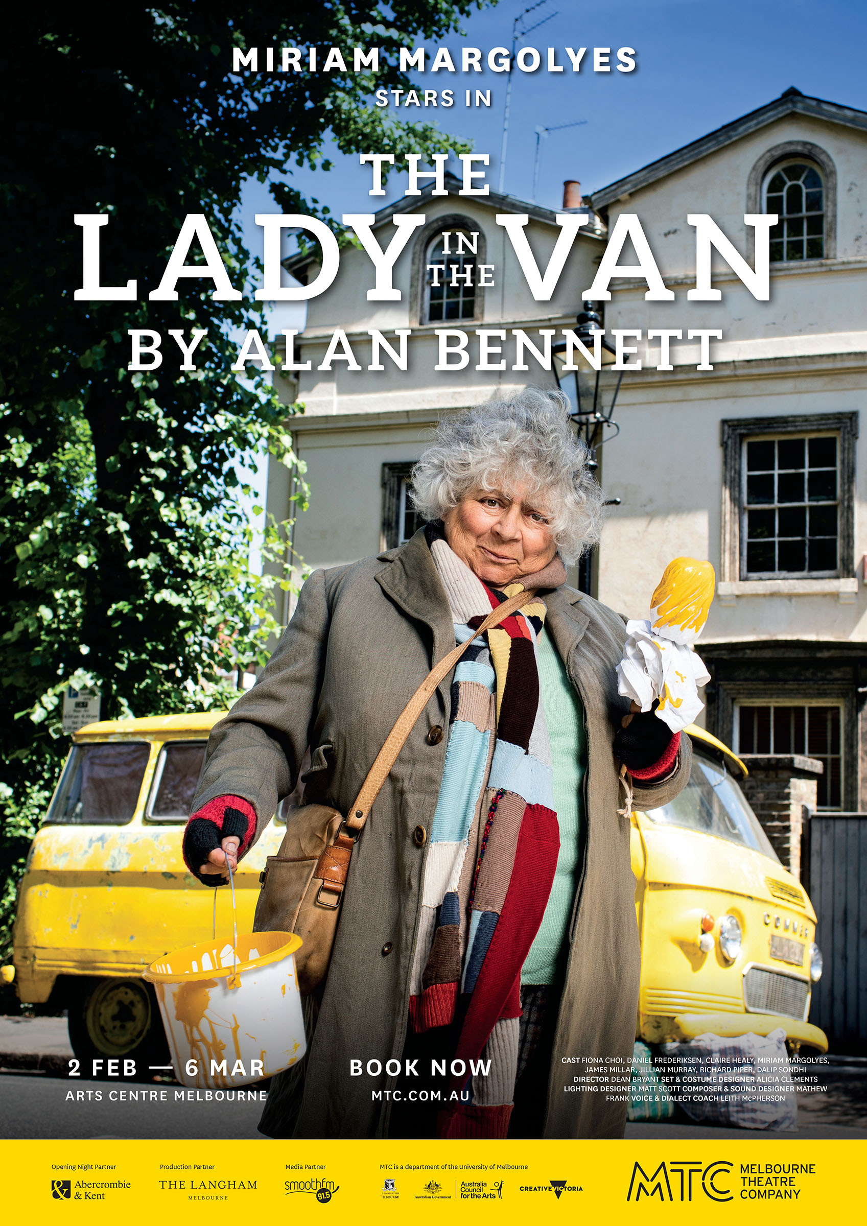 Poster for 'The Lady in the Van' featuring Miriam Margolyes