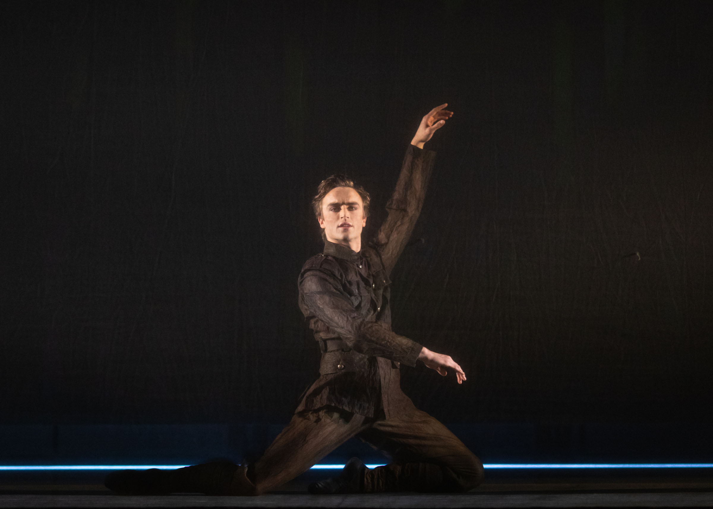 Matthew Ball as Ted Feltham in Alastair Marriott's The Unknown Soldier, The Royal Ballet