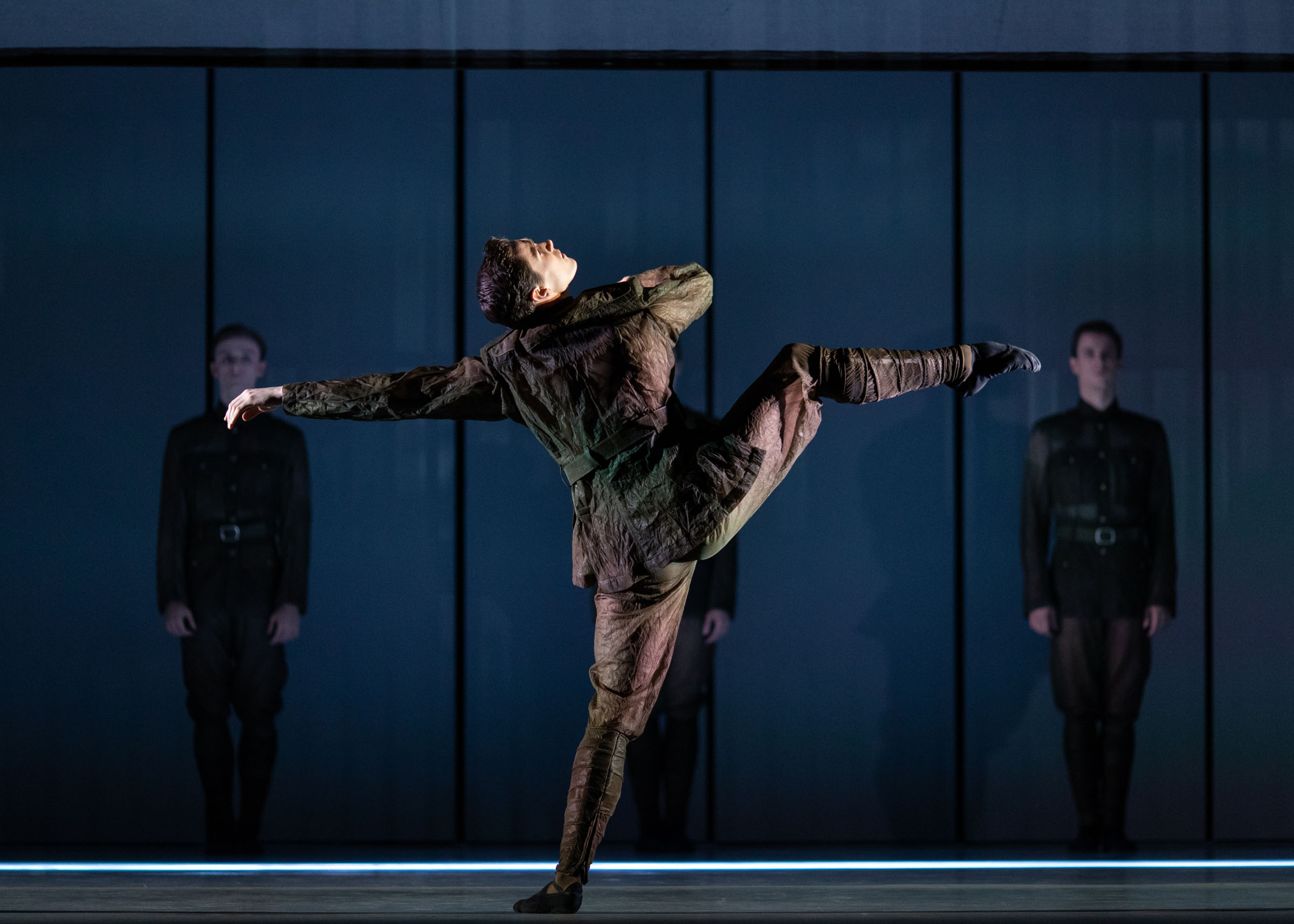 William Bracewell as Ted Feltham in Alastair Marriott's The Unknown Soldier, The Royal Ballet