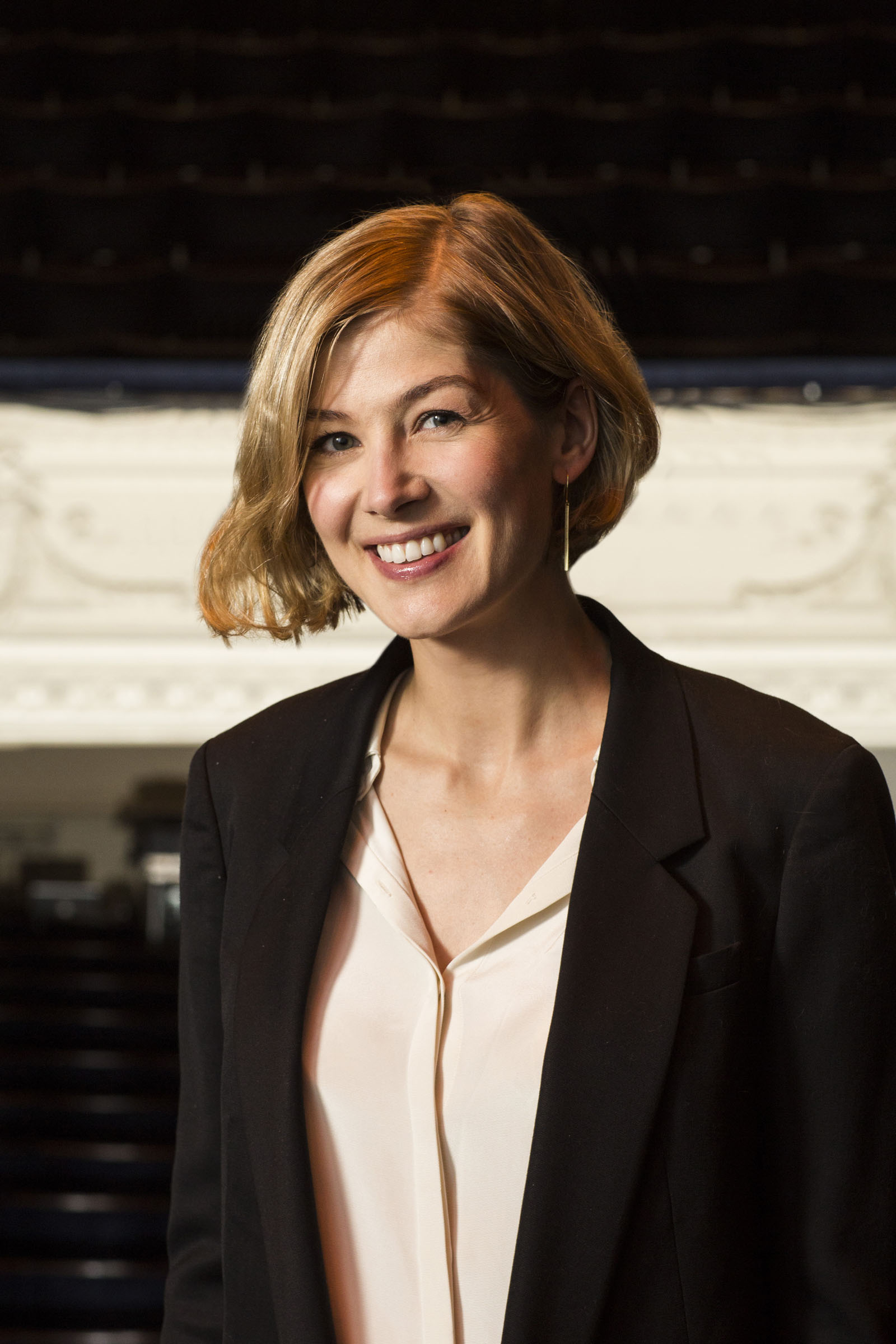 Rosamund Pike at an event for the National Youth Theatre
