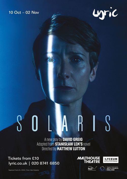 Poster for 'Solaris' at the Lyric Hammersmith. Portrait of Polly Frame by Helen Maybanks
