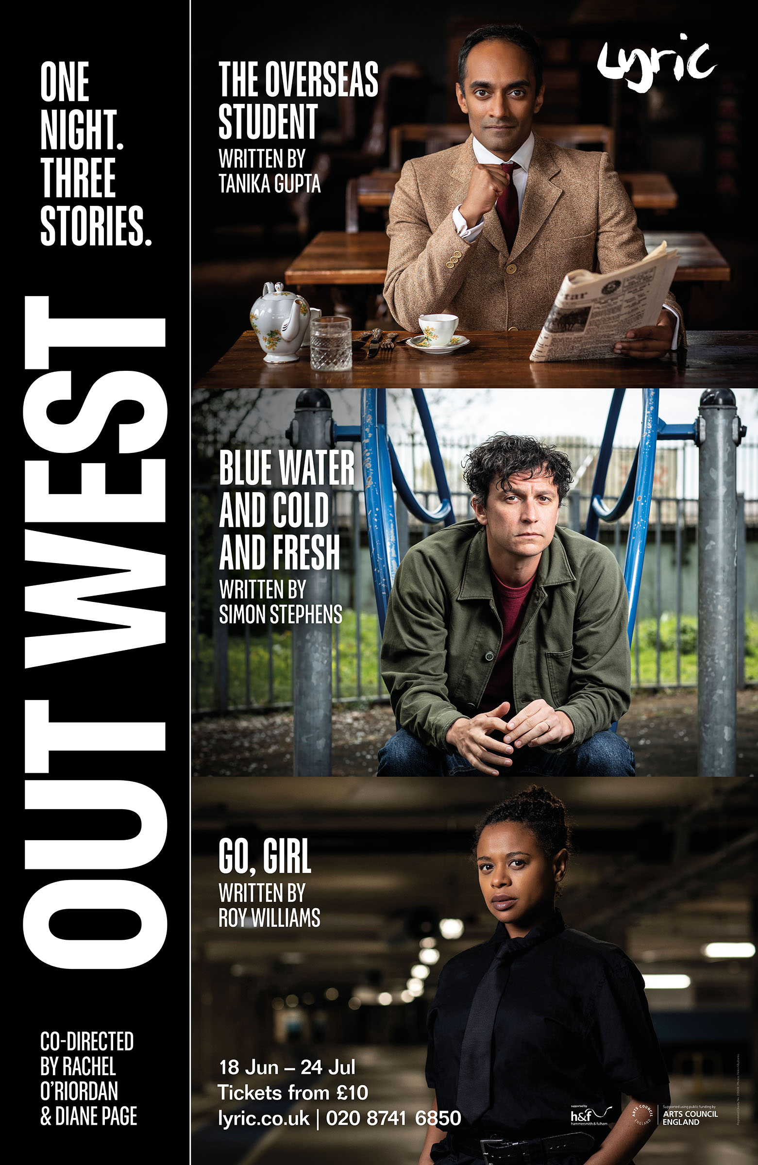 Poster for 'Out West' at the Lyric Hammersmith