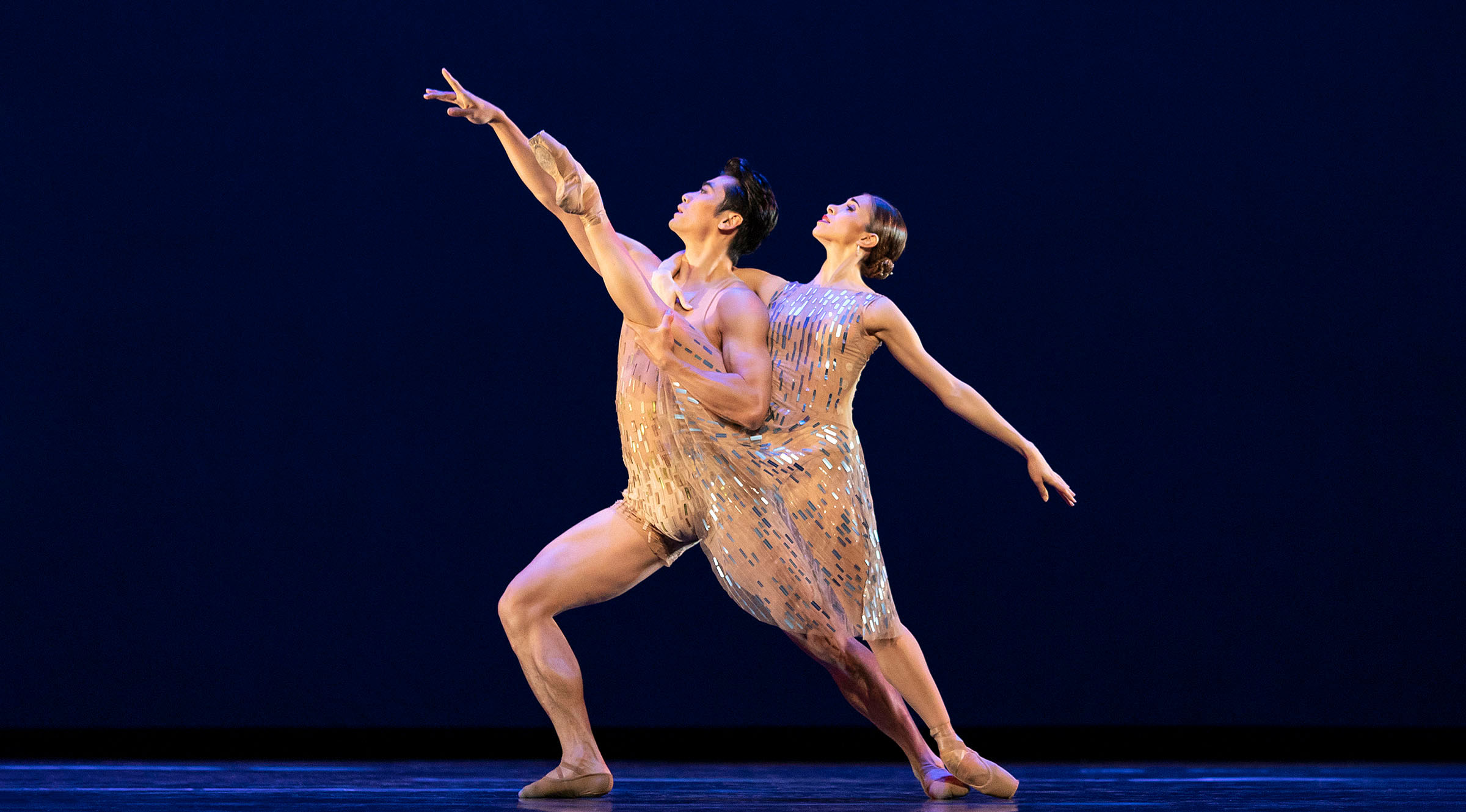 Ryoichi Hirano and Yasmine Nagdhi in 'Within the Golden Hour' part of '21st Century Choreographers' at The Royal Opera House