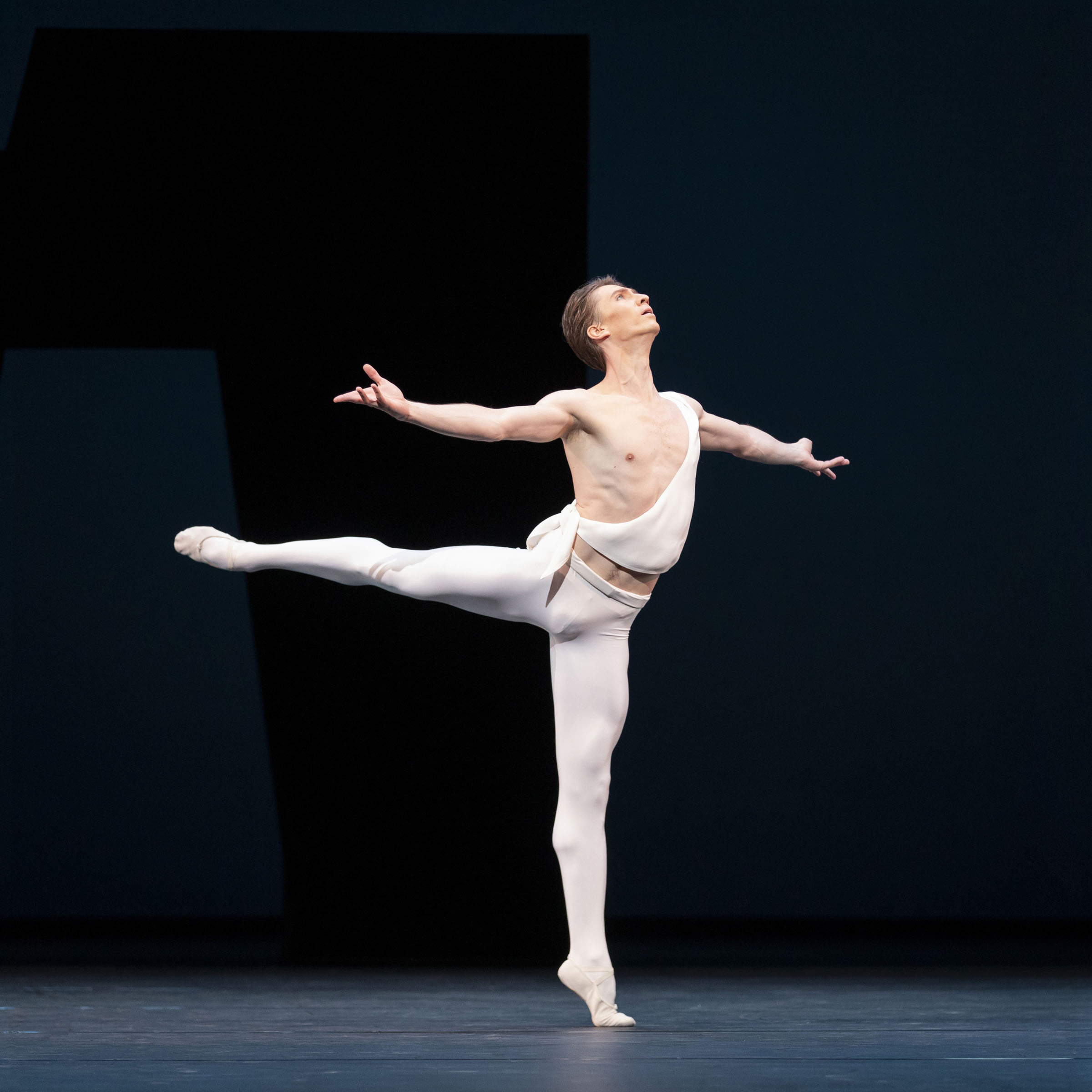 Vadim Muntagirov as Apollo in the ballet 'Apollo' by George Balanchine