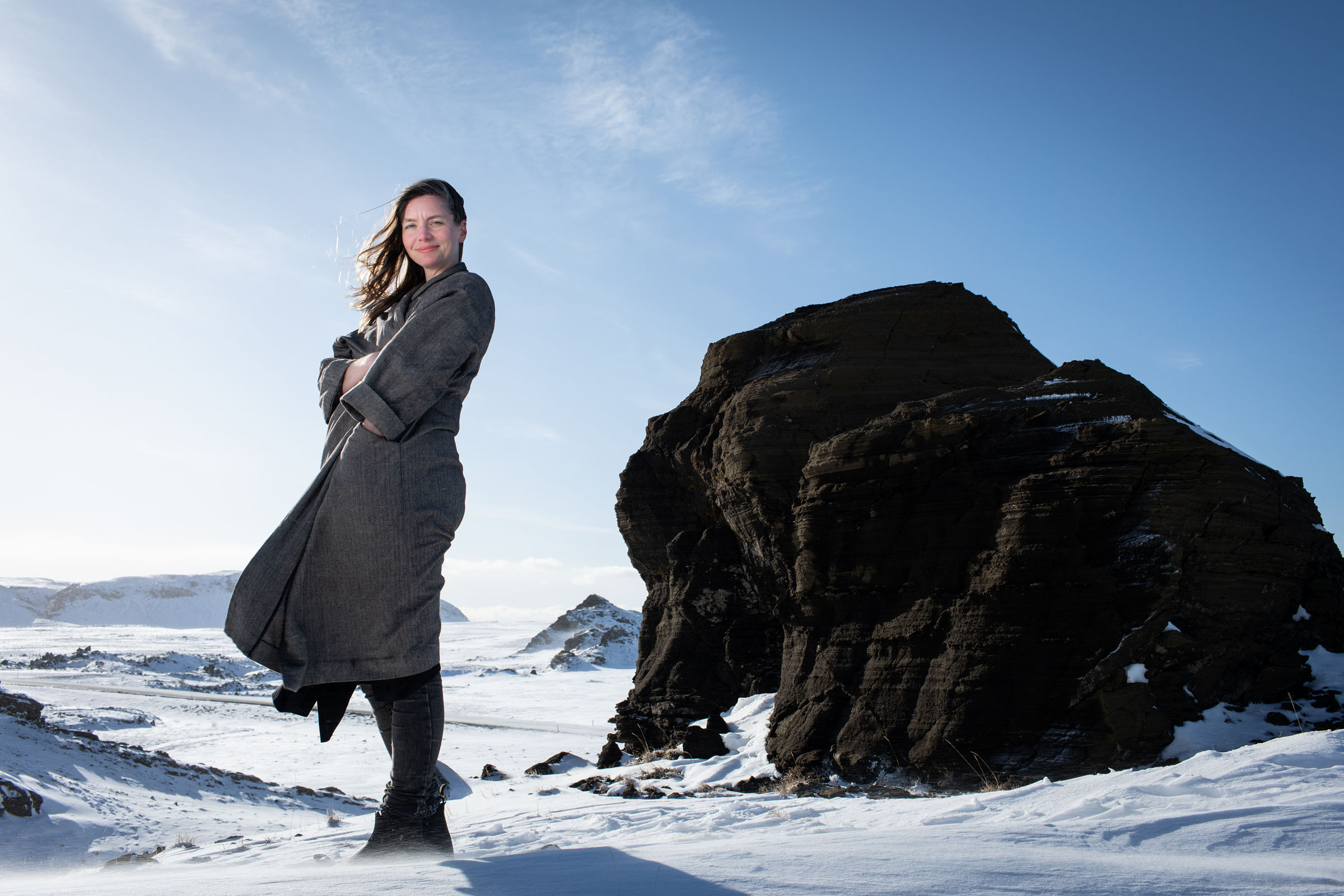 A portrait of Eveline in Iceland by Helen Maybanks