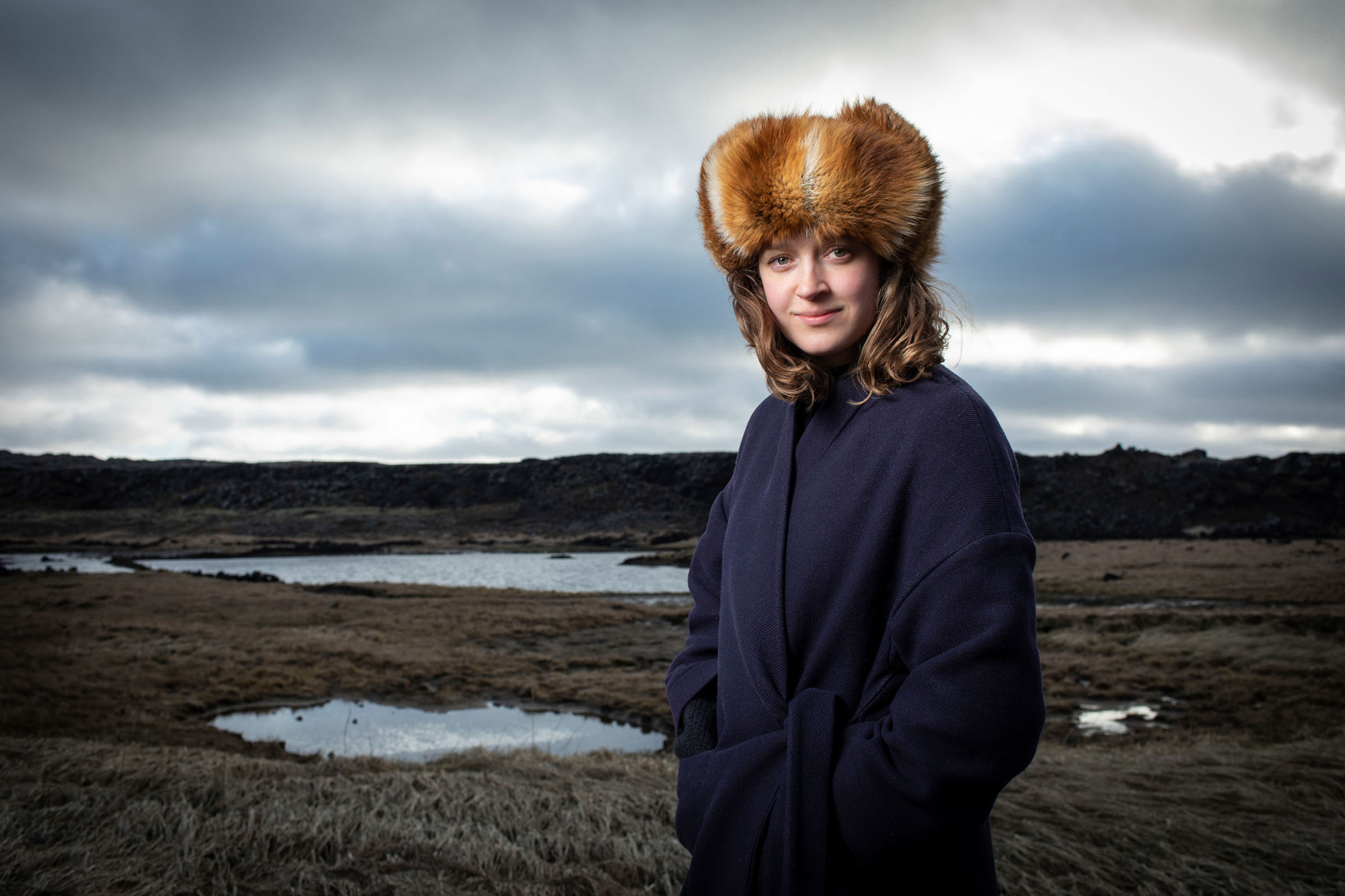 A portrait of Julie in Iceland by Helen Maybanks