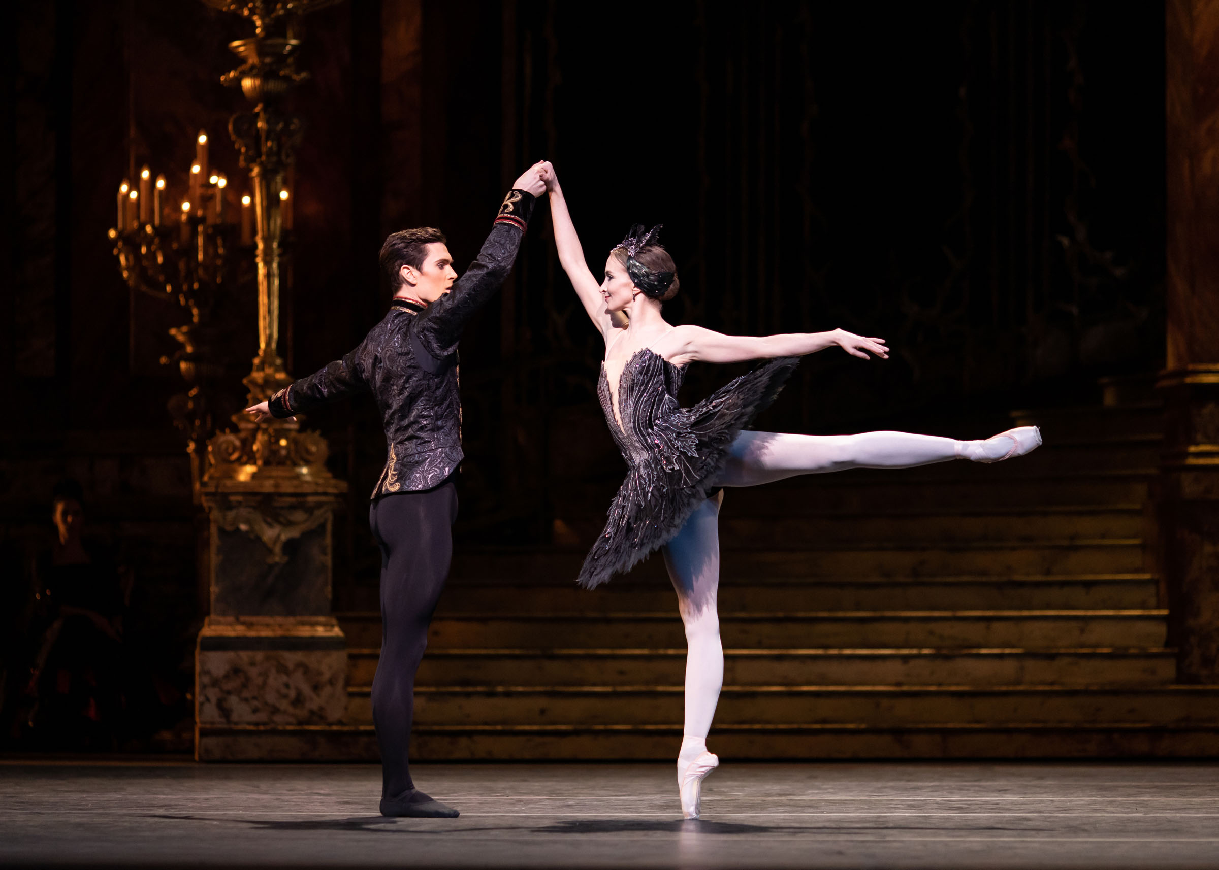 William Bracewell as Prince Siegfried and Lauren Cuthbertson as Odile in Swan Lake